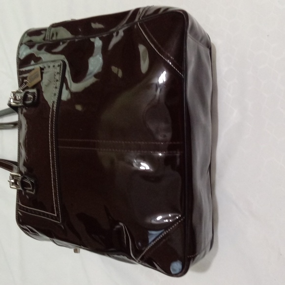 Chocolate Brown Coach Tote - Picture 2 of 9